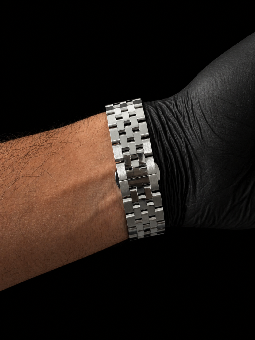Rolex Day Date Diamond Plateado Tablero Azul
