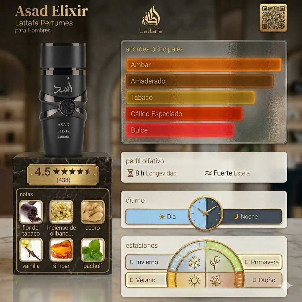 Asad Elixir Lattafa Original 100ml